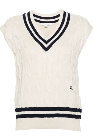 Sporty & Rich Cable-knit knitted top