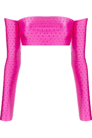 The Andamane Rhinestone-embellished cropped top
