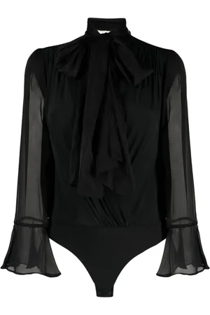 Pinko Tie-neck chiffon bodysuit