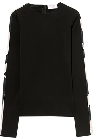 Puccini Contrast-trim long-sleeve top