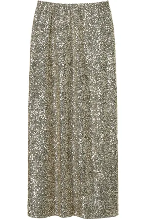 Twin-Set Sequin-embellished maxi skirt