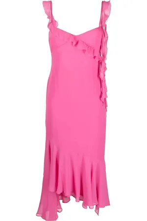 The Andamane Ruffle-detail midi dress