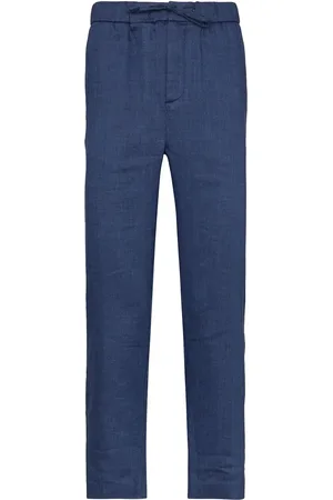 Frescobol Carioca Oscar linen-cotton blend trousers