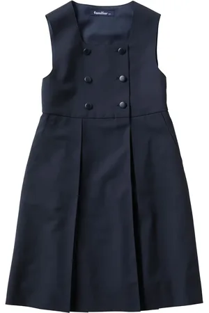 Familiar Double-breasted wool midi dress