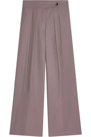 DRIES VAN NOTEN Pleated wide-leg trousers