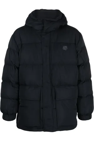 Maison Kitsuné Logo-appliqu?? hooded puffer jacket