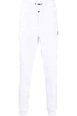 Philipp Plein Logo-plaque cotton track pants