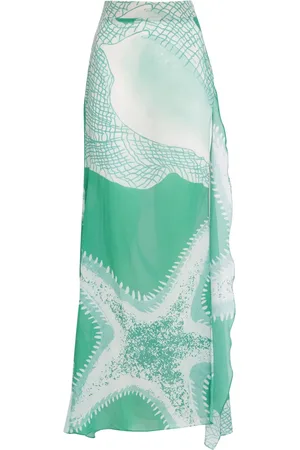 AMIR SLAMA X Jade Jade starfish-print beach skirt