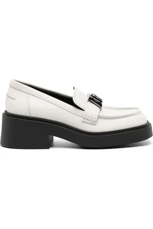 Furla 58mm logo-plaque leather loafers