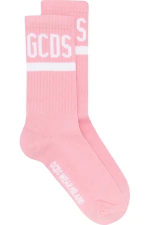 GCDS Ribbed contrast logo socks