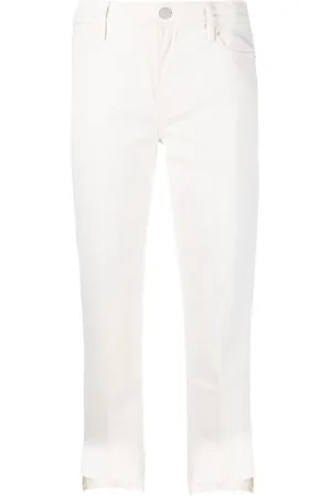 Frame High-waisted cropped jeans