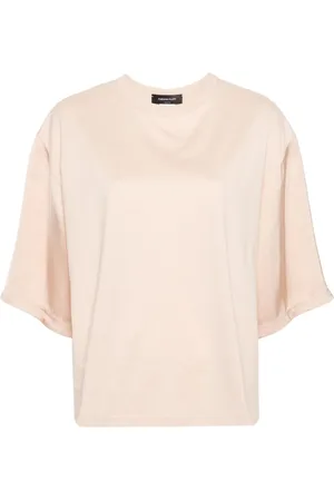 Fabiana Filippi Satin-detailed cotton T-shirt