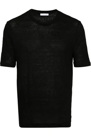 Cruciani Crew-neck linen T-shirt