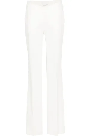 GENNY Straight cotton-blend trousers