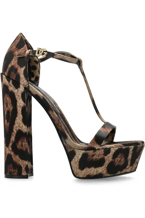 Dolce & Gabbana 105mm leopard-print sandals
