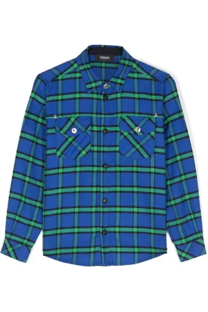 VERSACE Tartan-pattern shirt