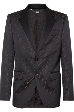 BILLIONAIRE Jacquard long-sleeve blazer
