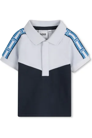 HUGO BOSS Logo-stripe polo shirt