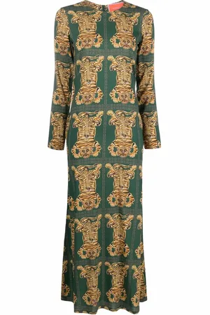 La DoubleJ Swing tiger-print dress