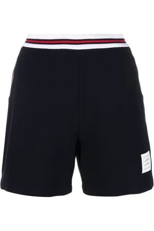 Thom Browne RWB-waist logo-patch shorts