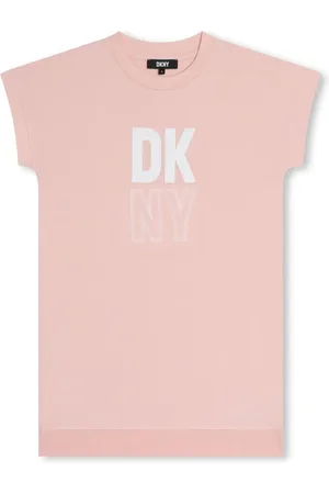 DKNY Logo-print organic cotton dress