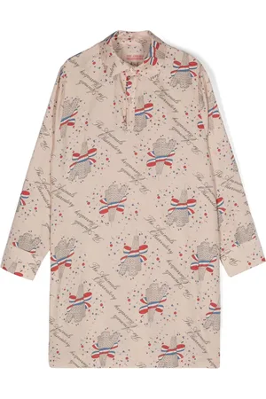 The Animals Observatory Dragon Eiffel Tower-print dress