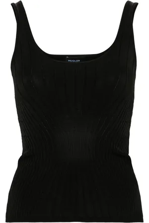 MUGLER Knitted tank top