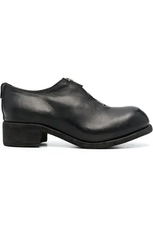 GUIDI Zip-front block-heel shoes