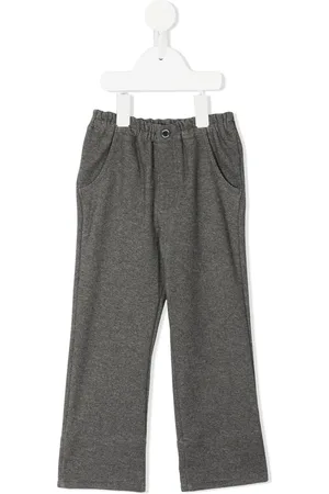 Familiar Elasticated-waist straight-leg trousers