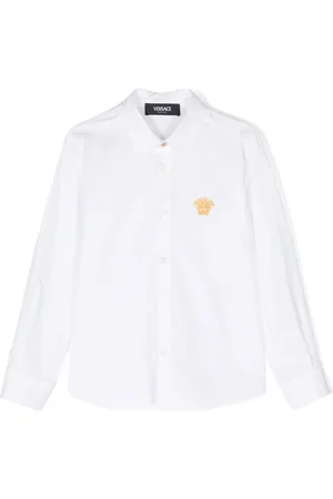 VERSACE Medusa Head-motif cotton shirt