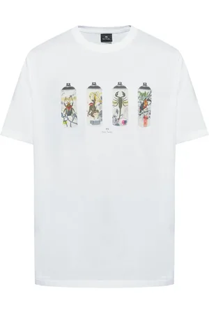 Paul Smith Spray Cans-print T-shirt