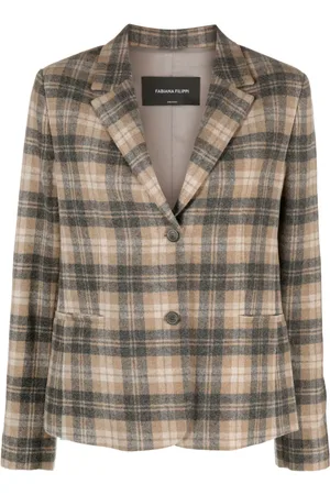 Fabiana Filippi Plaid-check pattern blazer