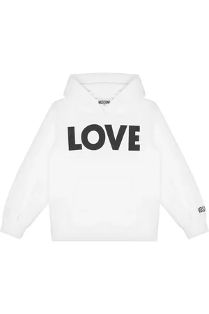 Moschino Ribbed cuffs hoodie