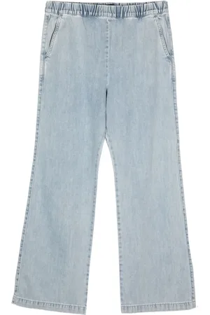 tout a coup Straight-leg elasticated-waist jeans