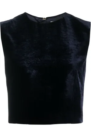 Fendi Velour cropped tank top