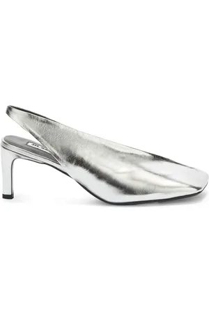 Jil Sander 70mm square-toe leather pumps
