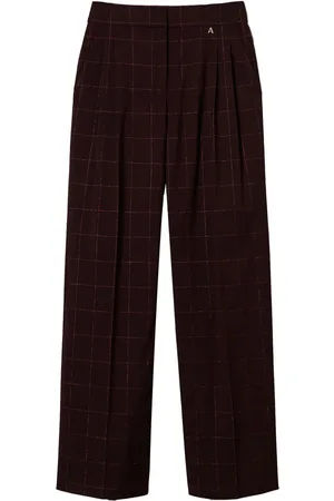 Twin-Set Check pattern palazzo trousers