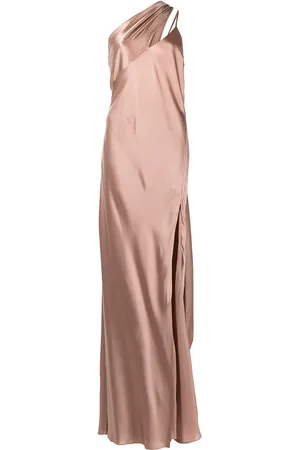 Michelle Mason Draped-panel silk gown