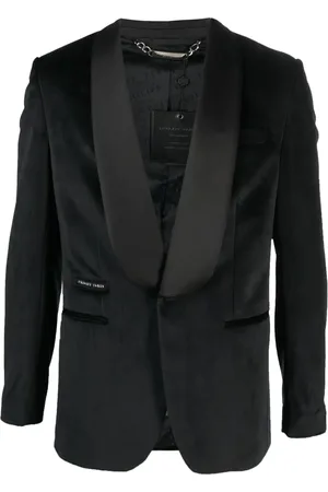 Philipp Plein Single-breasted velvet blazer