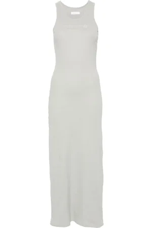 Paco rabanne Logo-patch maxi dress