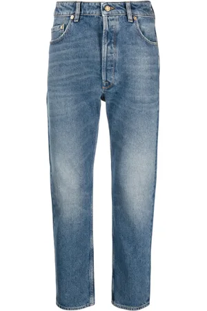 Golden Goose Logo-patch tapered jeans