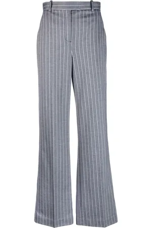 Circolo Pinstripe-pattern flared trousers