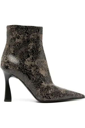 Premiata 95mm cracked-effect leather boots