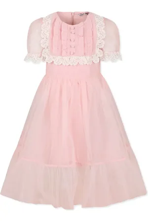 Self-Portrait Lace-trim tulle dress