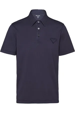 Prada Triangle-logo cotton polo shirt