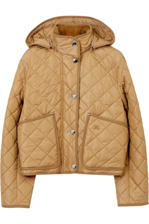 Burberry Diamond-quilted hooded jacket
