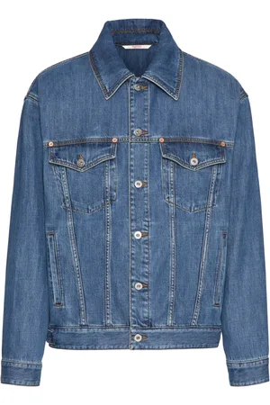 VALENTINO GARAVANI Logo-appliqu?? denim jacket