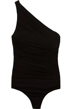Brigitte One shoulder draped swimsuit