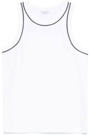 Brunello Cucinelli Bead-chain detailed tank top