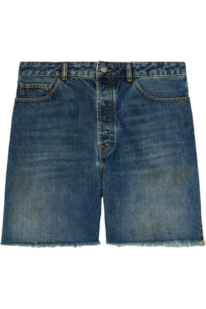 Palm Angels Logo-print denim shorts